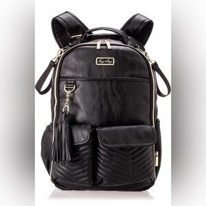 Itzy Ritzy Diaper Bag Backpack Large Boss Baby Diaper Bag with Gold Hardware